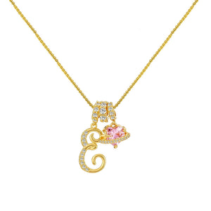 INITIAL NAME NECKLACE - GOLD
