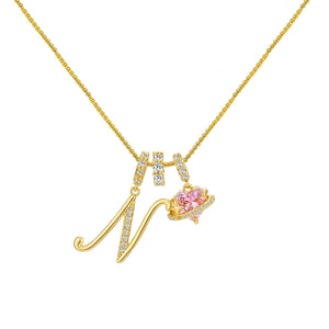 INITIAL NAME NECKLACE - GOLD
