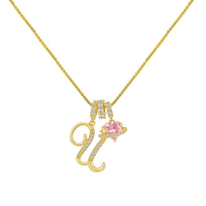 INITIAL NAME NECKLACE - GOLD