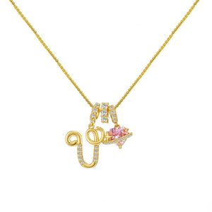 INITIAL NAME NECKLACE - GOLD