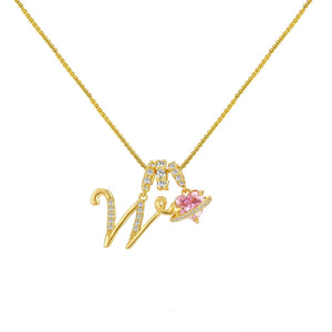 INITIAL NAME NECKLACE - GOLD