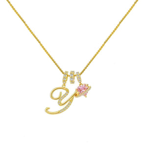 INITIAL NAME NECKLACE - GOLD