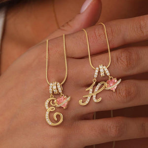 INITIAL NAME NECKLACE - GOLD