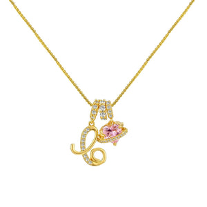 INITIAL NAME NECKLACE - GOLD