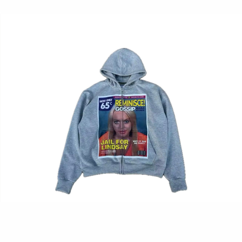 "Gossip" Zip-Up