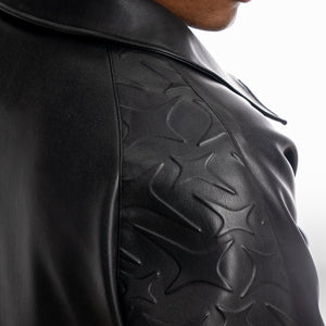 Leather Jacket Monogram - Noir & Moissanite