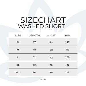 INDIGO - WASHED SHORTS