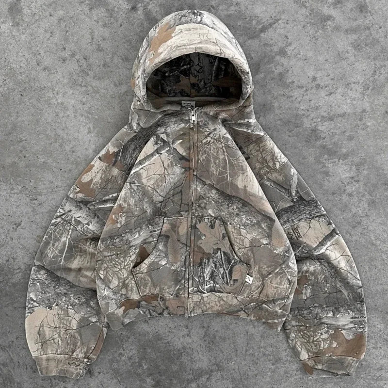 "Camouflage" Zip-Up
