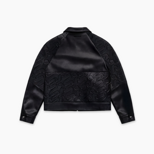 Leather Jacket Monogram - Noir & Moissanite