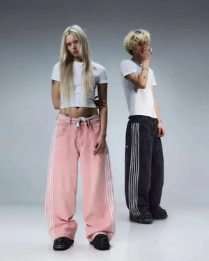 "Striped" Jeans