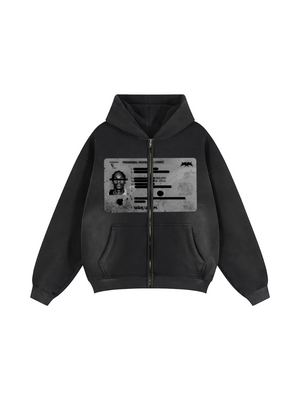 ID Card Zip-up Boxy