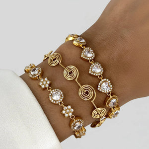 FLOWER BRACELET - GOLD