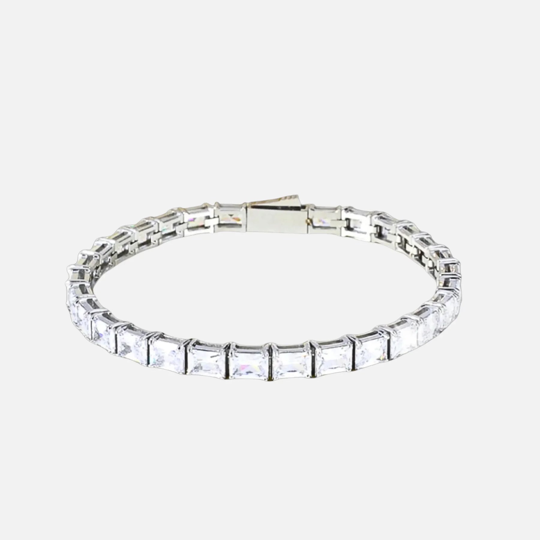 SQUARE CUT BRACELET - SILVER
