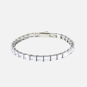 SQUARE CUT BRACELET - SILVER