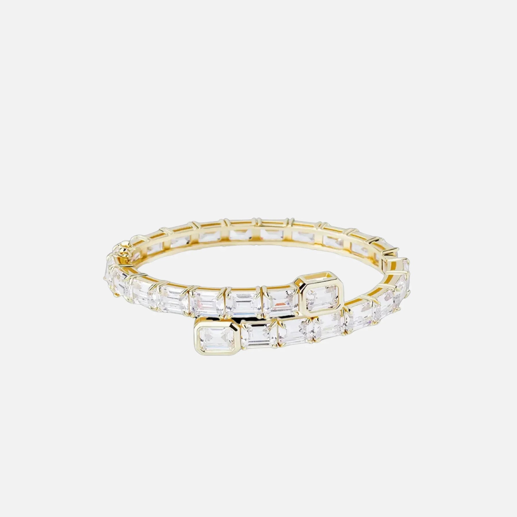 EMERALD CUT BANGLE - GOLD