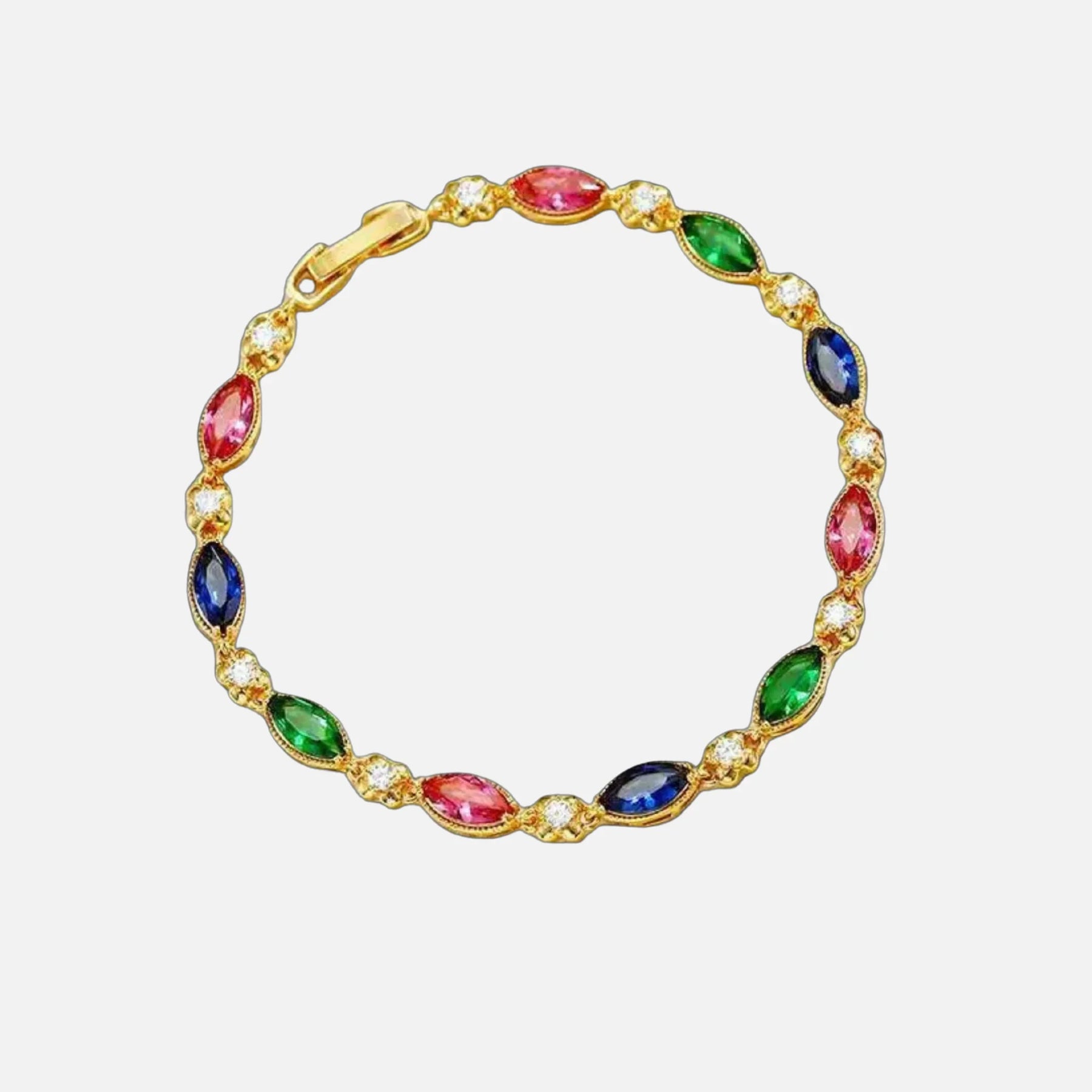 RAINBOW ROSE BRACELET - GOLD