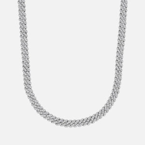 ICED CUBAN CHAIN - 6MM - SILVER