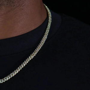 ICED CUBAN CHAIN - 6MM - GOLD