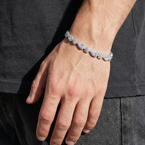 BLOSSOM DROP BRACELET - SILVER