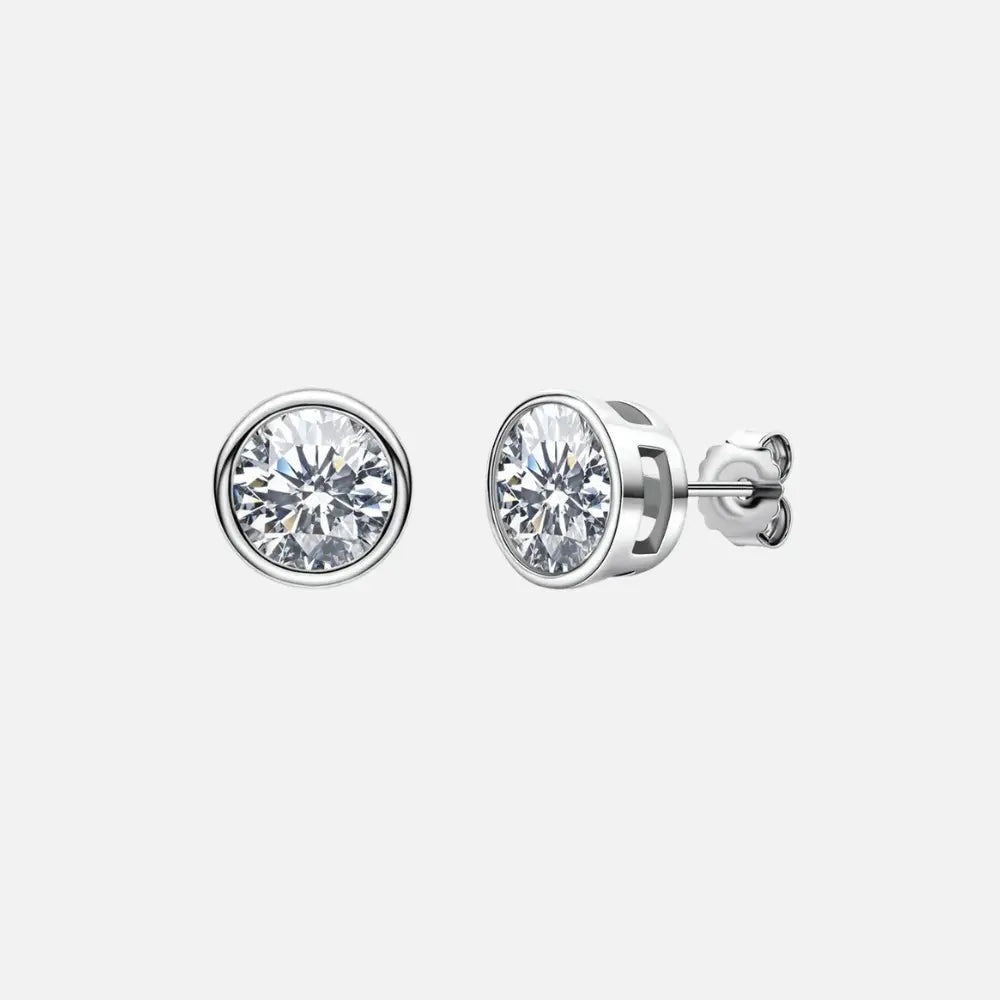 MOISSANITE PAVÉ EARRINGS - S925