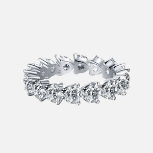 HEART CUT RING - SILVER