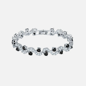 MIDNIGHT ARCTIC WAVE BRACELET - SILVER