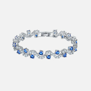 BLUE ARCTIC WAVE BRACELET - SILVER