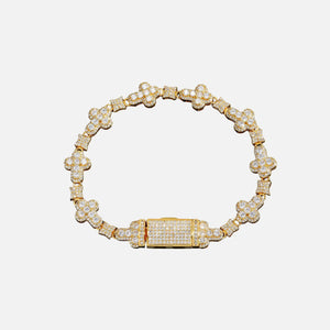 CLOVER CRYSTAL BRACELET - SILVER