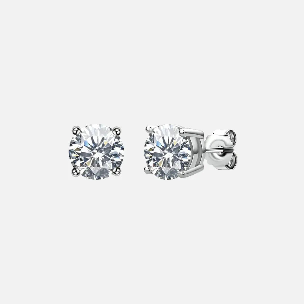 MOISSANITE STUD EARRINGS - S925