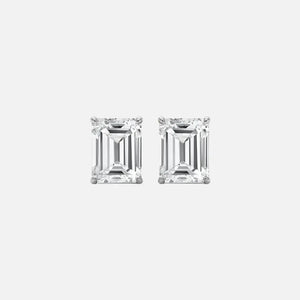 MOISSANITE BAGUETTE STUD EARRINGS - S925