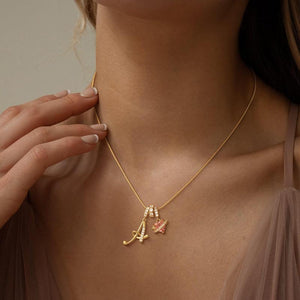 INITIAL NAME NECKLACE - GOLD