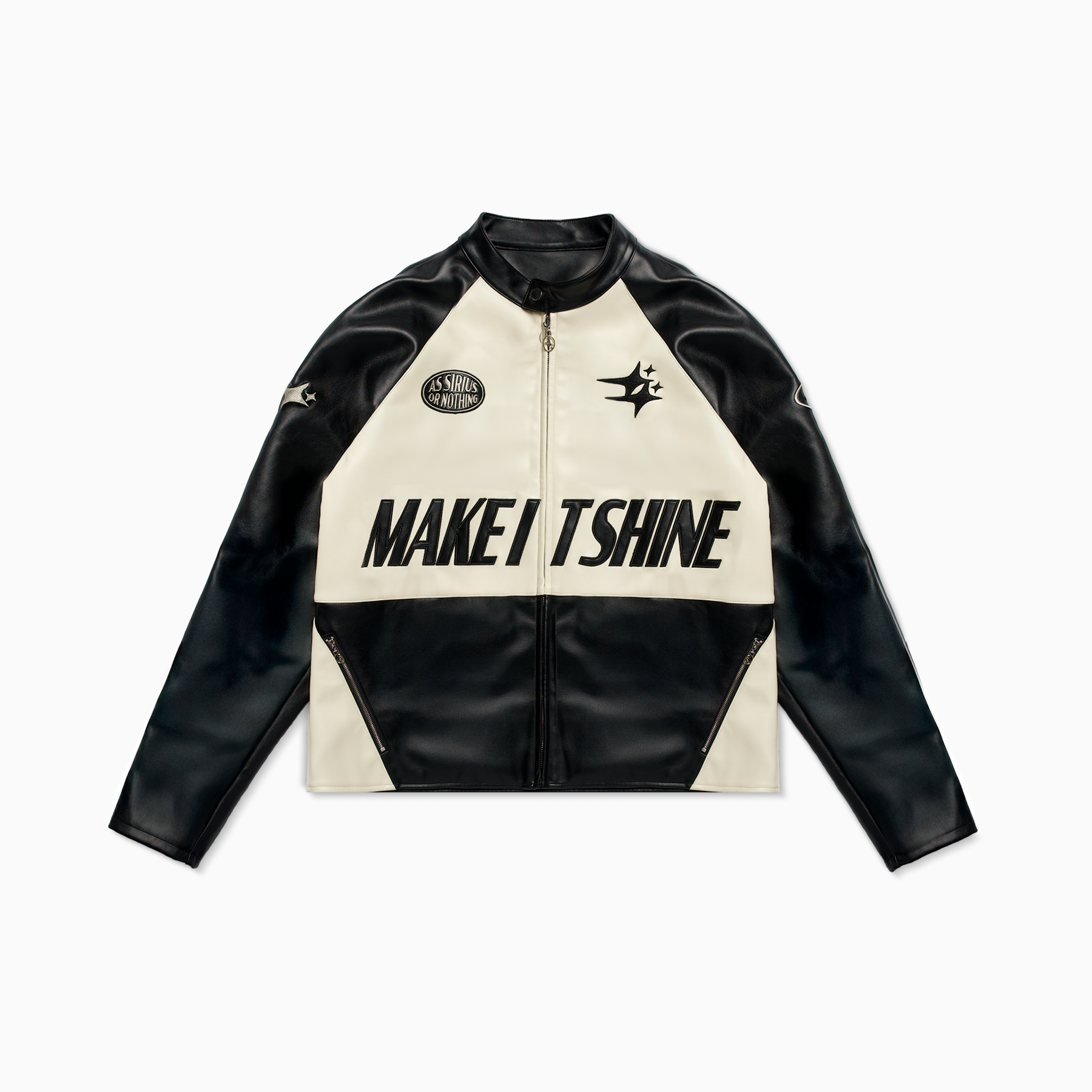 Leather Jacket Double Stars