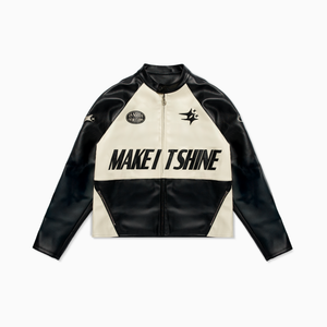 Leather Jacket Double Stars