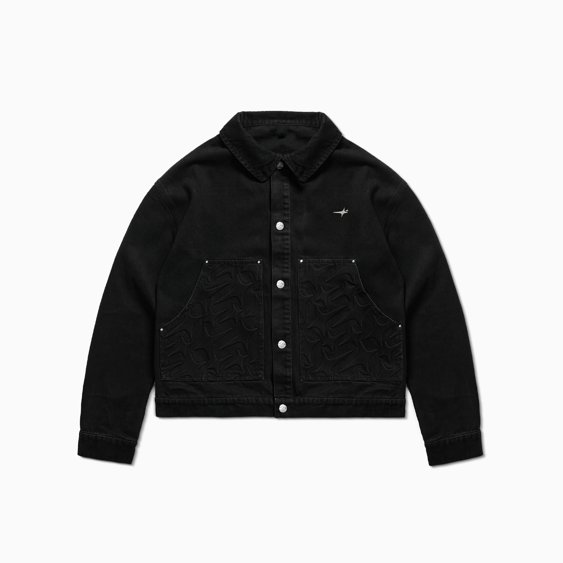 Denim Jacket Monogram - Noir Moissanite