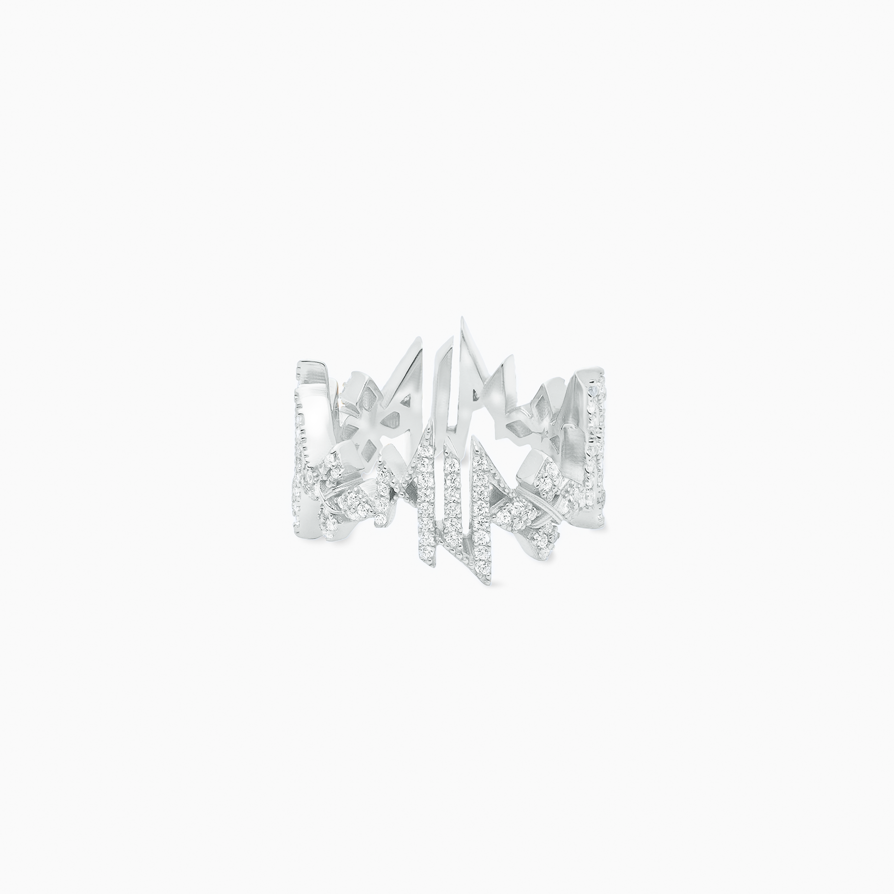 Iced MIS Ring - Argenté