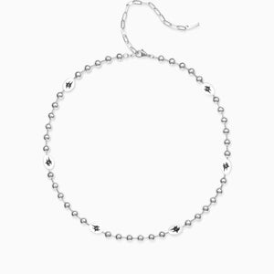 Chaîne Bead link Signature Argentée