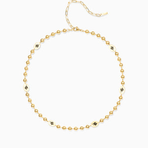 Chaîne Bead link Signature Dorée