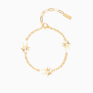 Bracelet Double Stars Doré