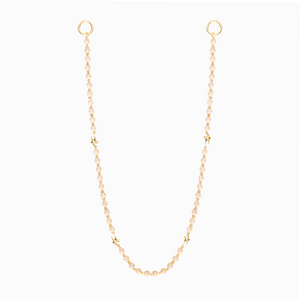Wallet Chain Iced Bead link Signature Dorée