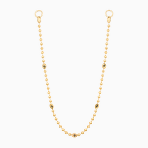 Wallet Chain Bead link Signature Dorée