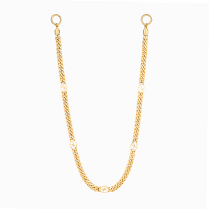 Wallet Chain Cuban link Signature 8 mm Dorée