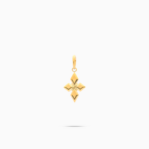Pendentif Crossed Star-S - Doré