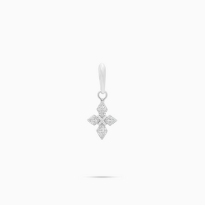 Pendentif Iced Crossed Star-S - Argenté