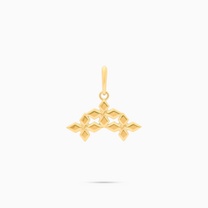 Pendentif Triple Crossed Star - Doré
