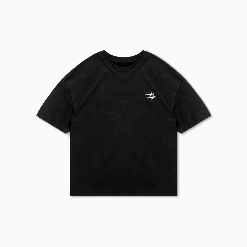 T-shirt Double Stars Noir